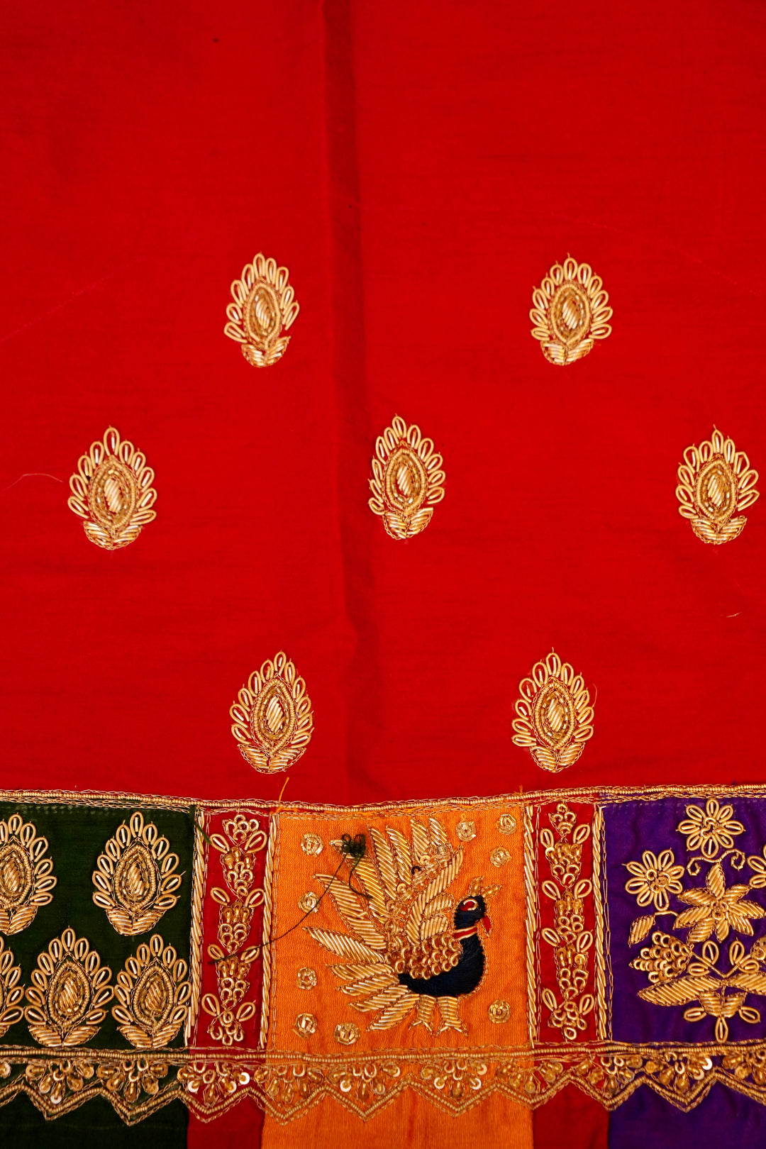 Neelkantha – Designer Navy Blue Pure Patola Silk Zardozi Work Saree