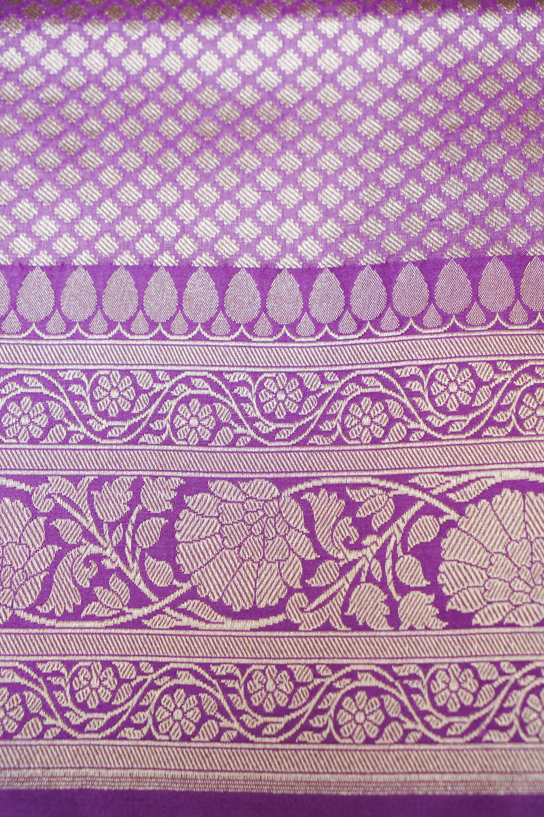 Pastel Pink Handwoven Banarasi Pure Katan Silk Gharchola Brocade Meenakari Saree