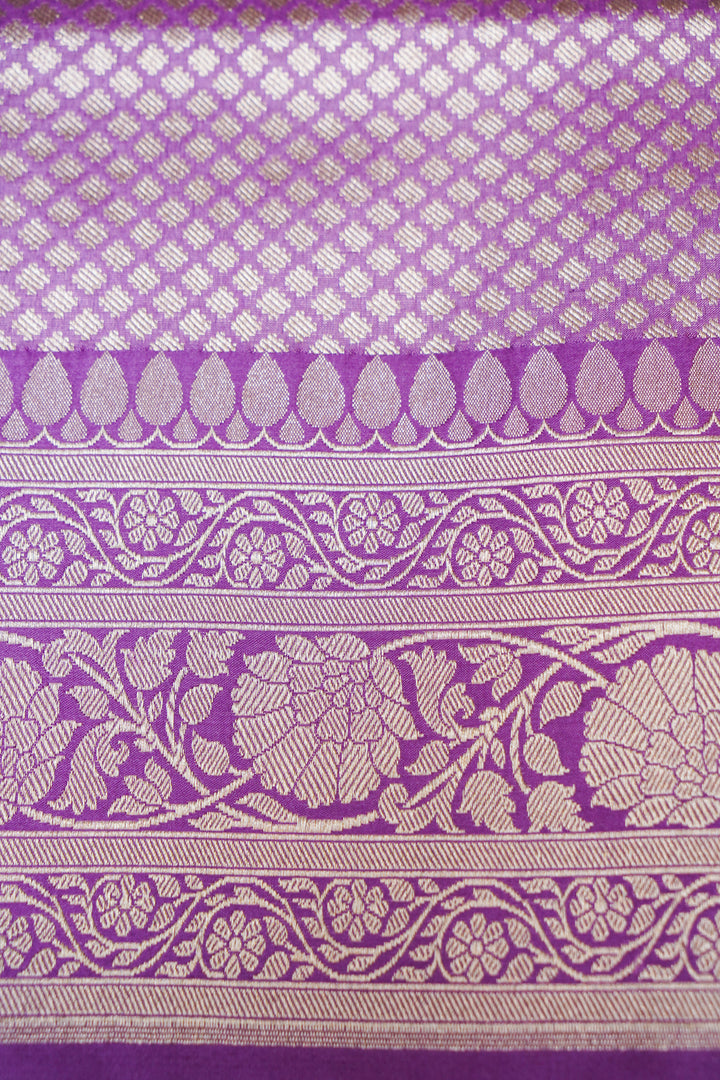 Pastel Pink Handwoven Banarasi Pure Katan Silk Gharchola Brocade Meenakari Saree