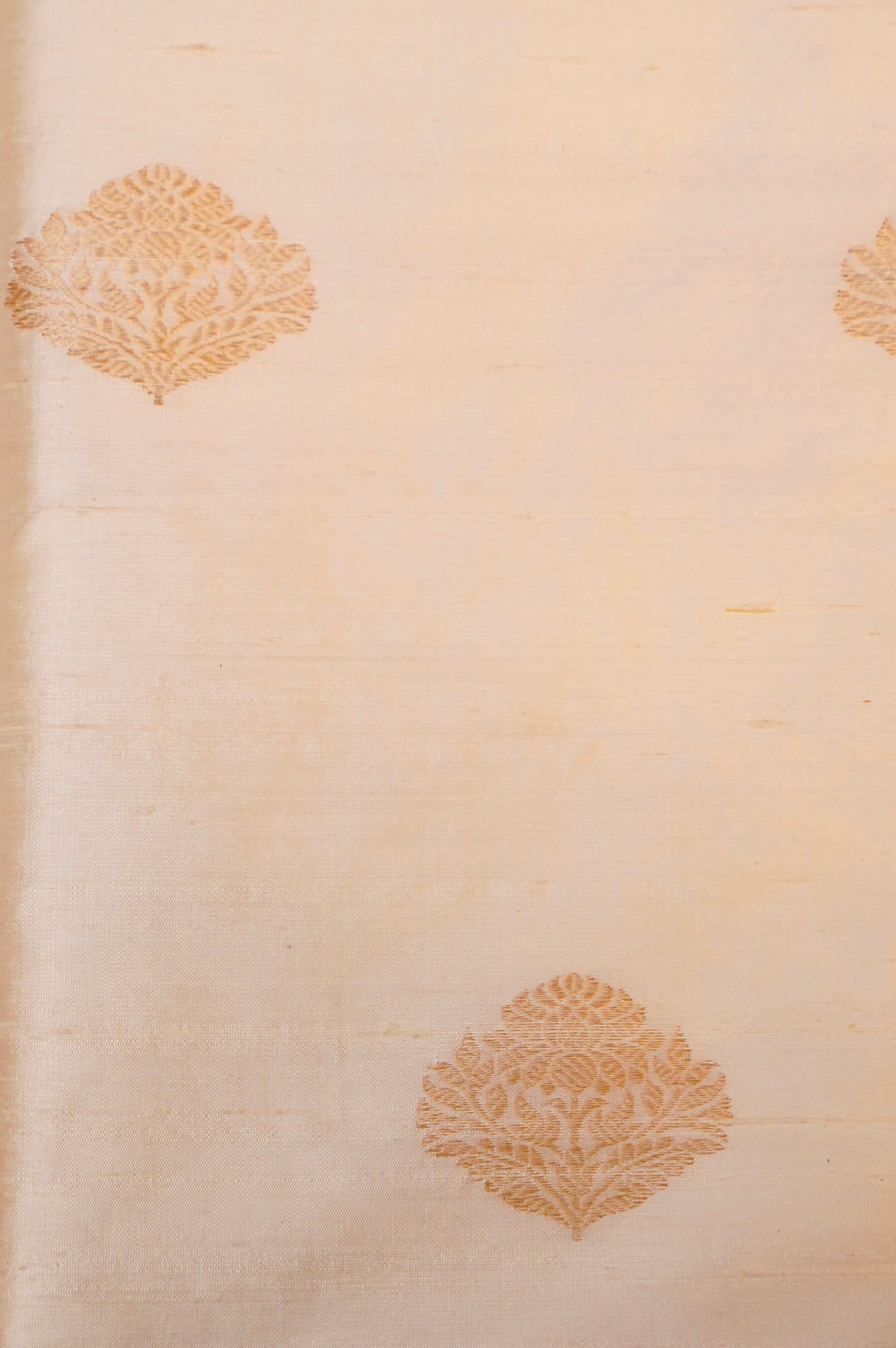 White Pure Handloom Raw Silk Dyeable Suit with Organza Dupatta