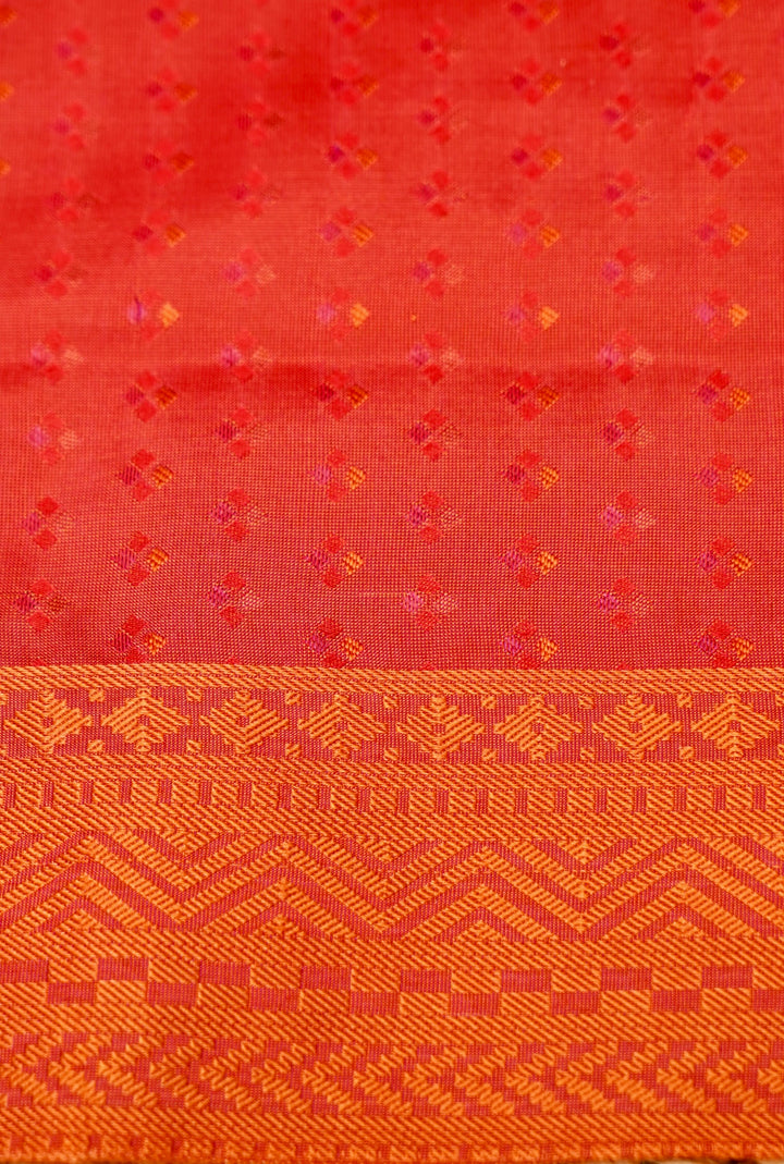 Classic Red Handwoven Pure Banarasi Tanchoi Silk Saree