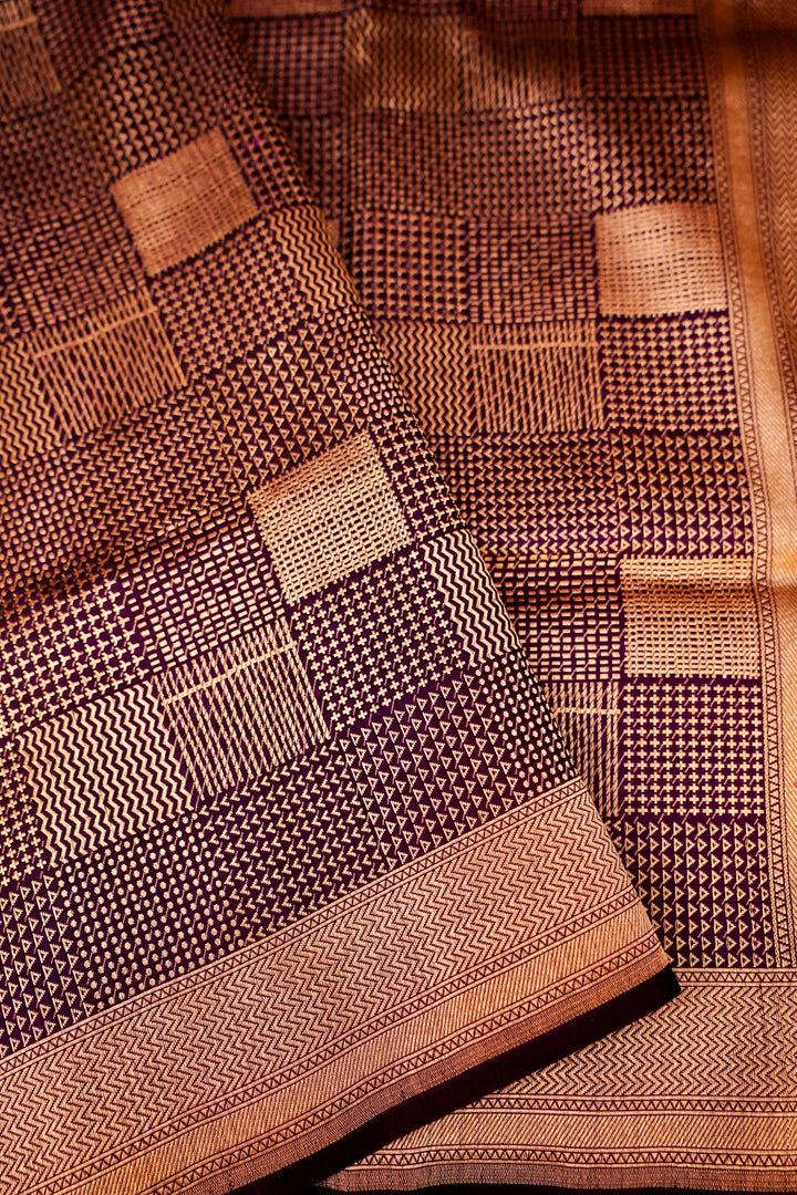 Handwoven Banarasi  Pure Katan Satan Silk Contemporary Saree