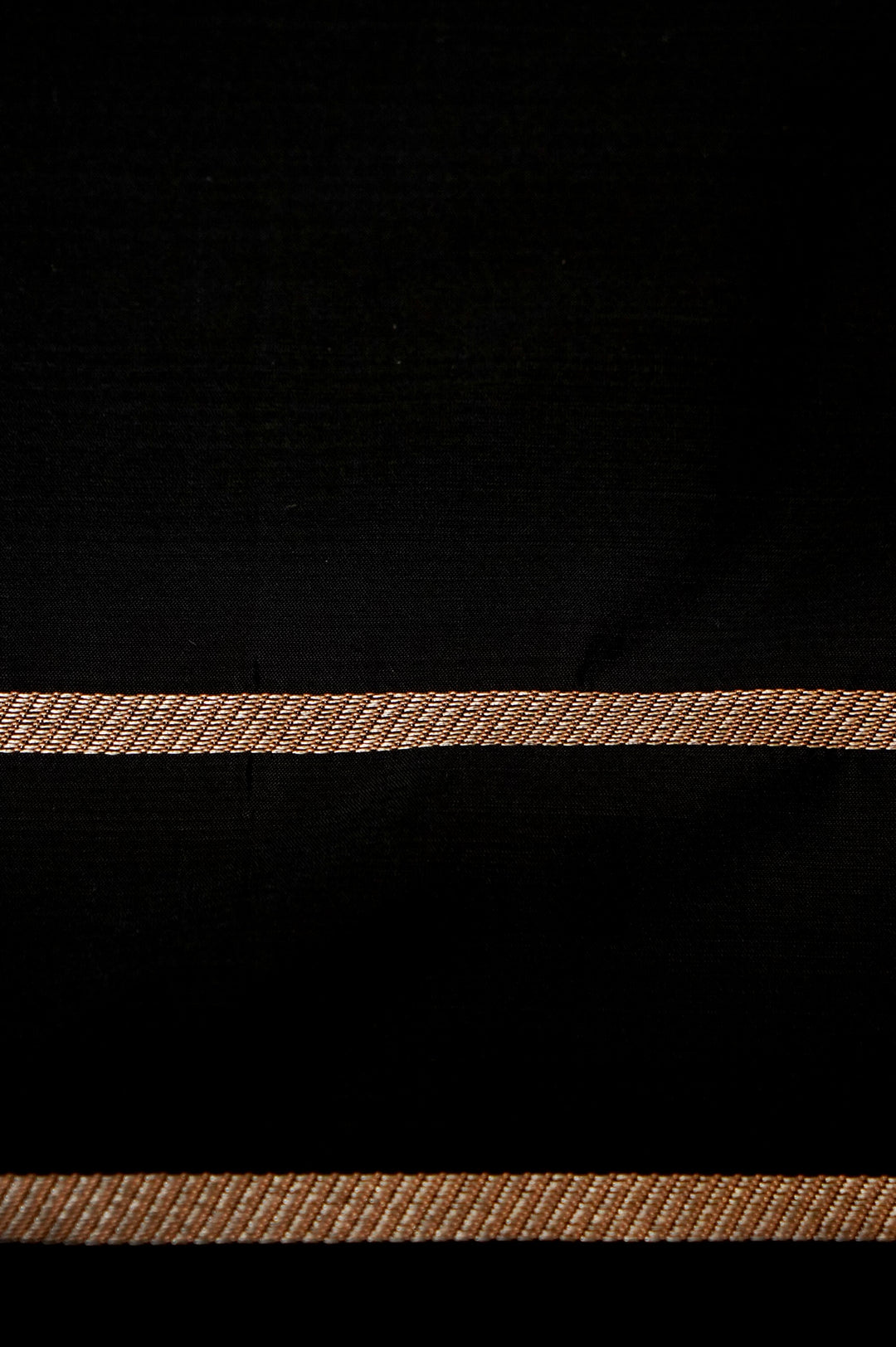 Black Satin Silk Raw Mango Inspired Sona Rupa Weave Cord Set View 5