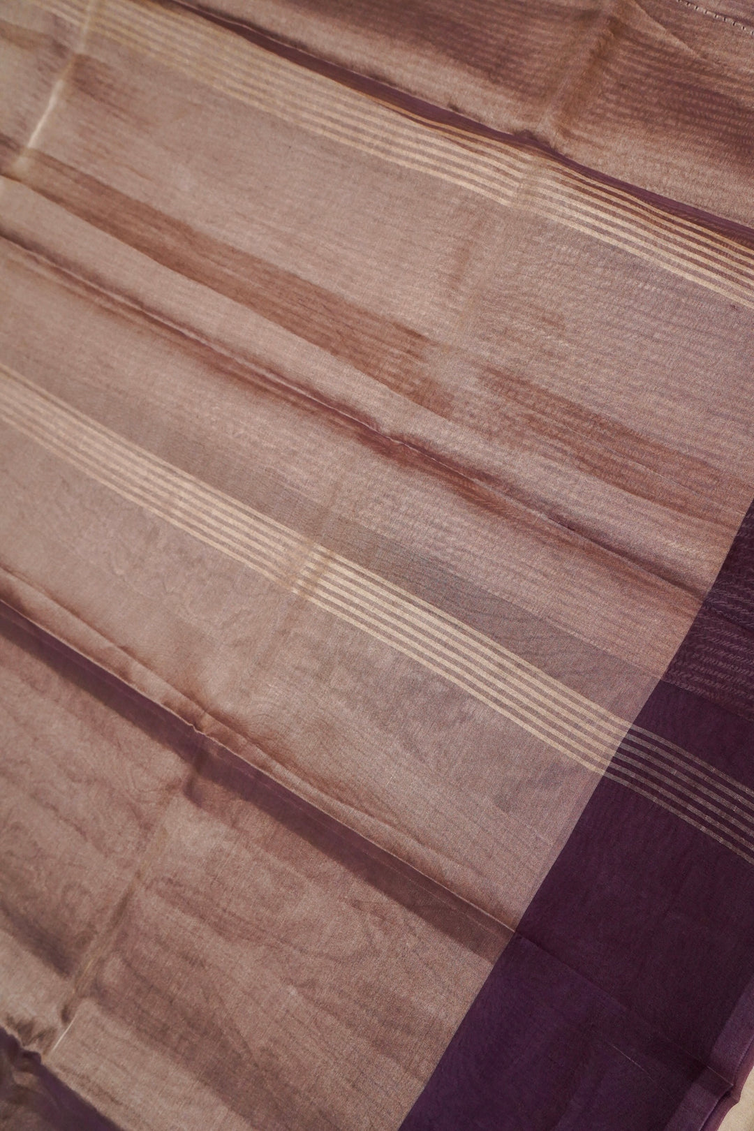 Mauve Majesty Pure Banarasi Brocade Katan Silk Saree View 2