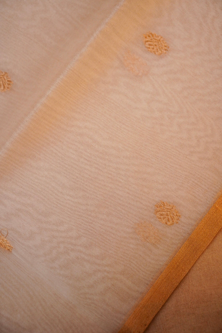 Pure Handloom Raw Silk Dyeable Suit with Organza Dupatta