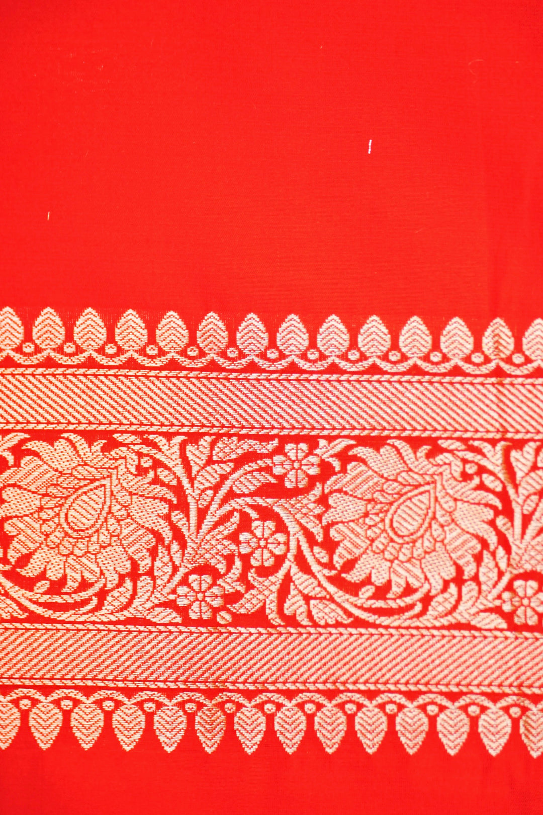 Handwoven Red Bridal Banarasi Pure Katan Satan Silk Saree