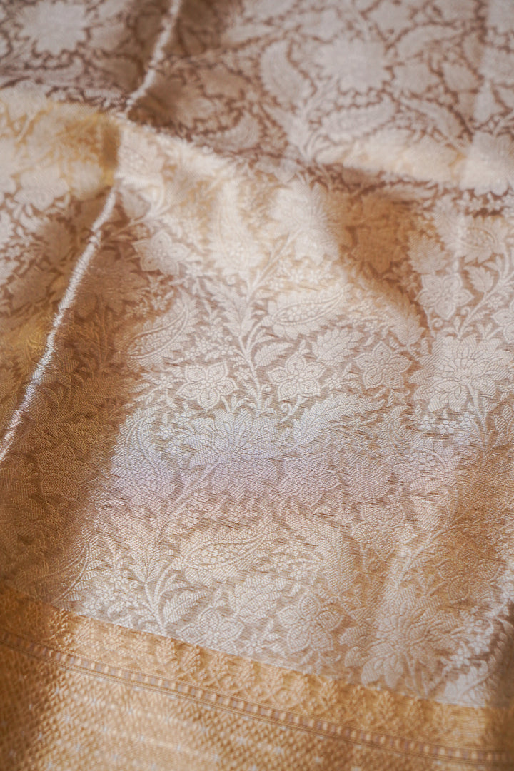 Mauve Majesty Pure Brocade Katan Silk Banarasi Saree View 5