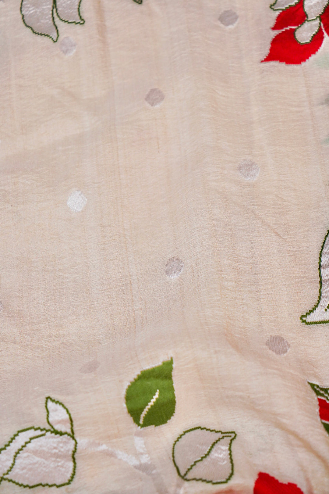 Handwoven Banarasi Pure Tussar Georgette Saree with Multicolor Resham Weave Meena