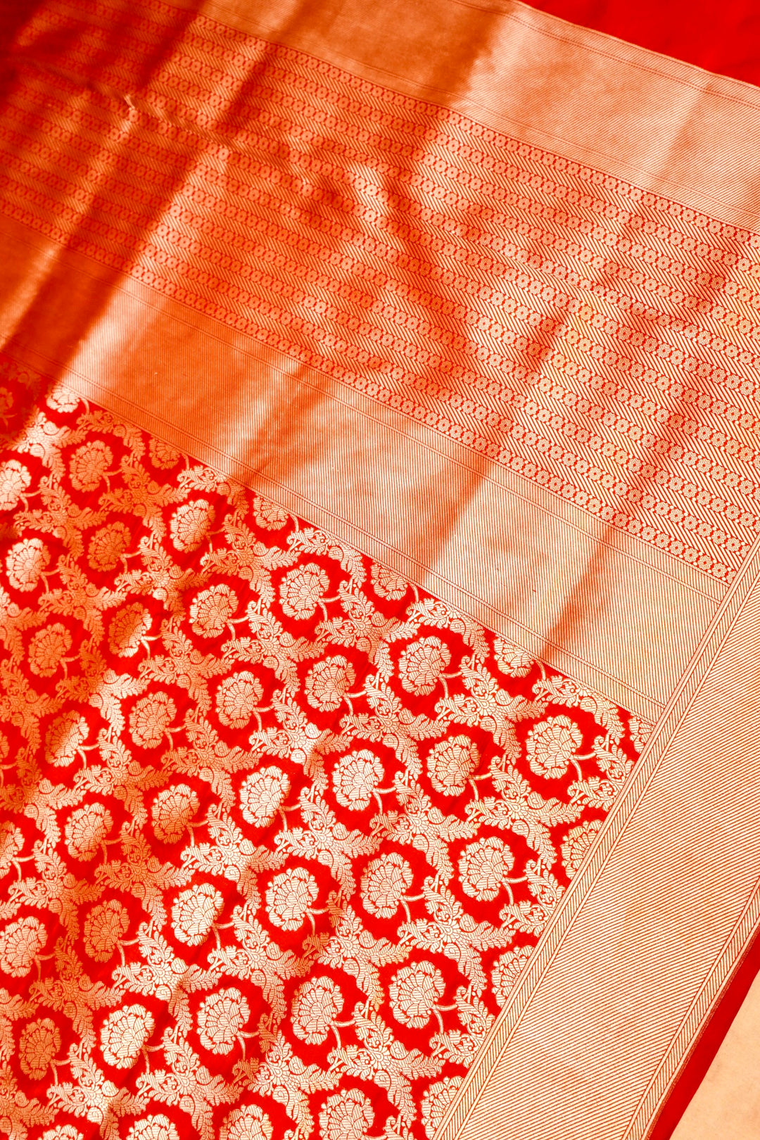 Deepika Padukone Inspired Handwoven Banarasi Pure Katan Silk Bridal Saree