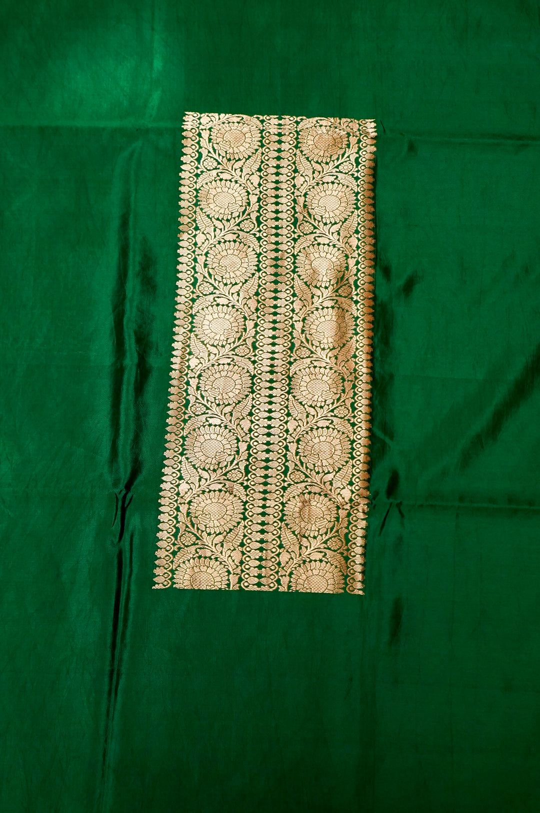 Elegant Green Katan Silk Cord Set for Festive and Traditional Occasions View 2