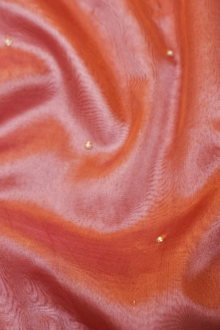Onion Pink Maharani Tissue Silk Pichwai Motif Saree