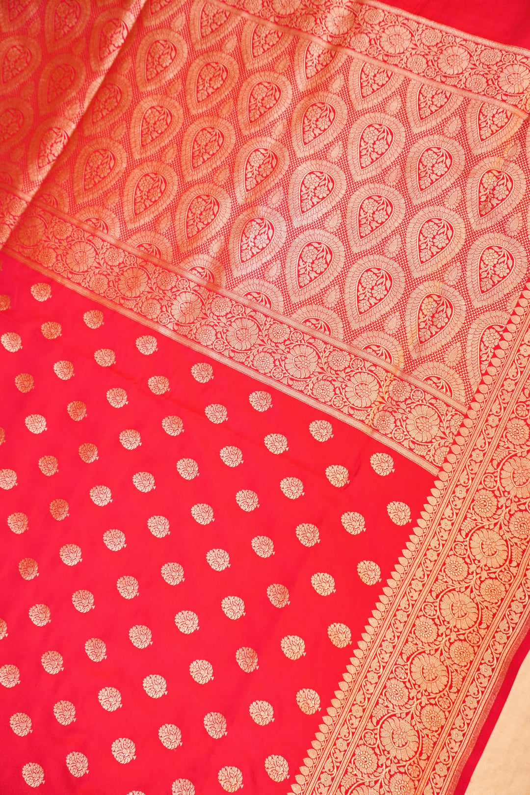 Handwoven Pink Bridal Banarasi Pure Katan Satan Silk Saree