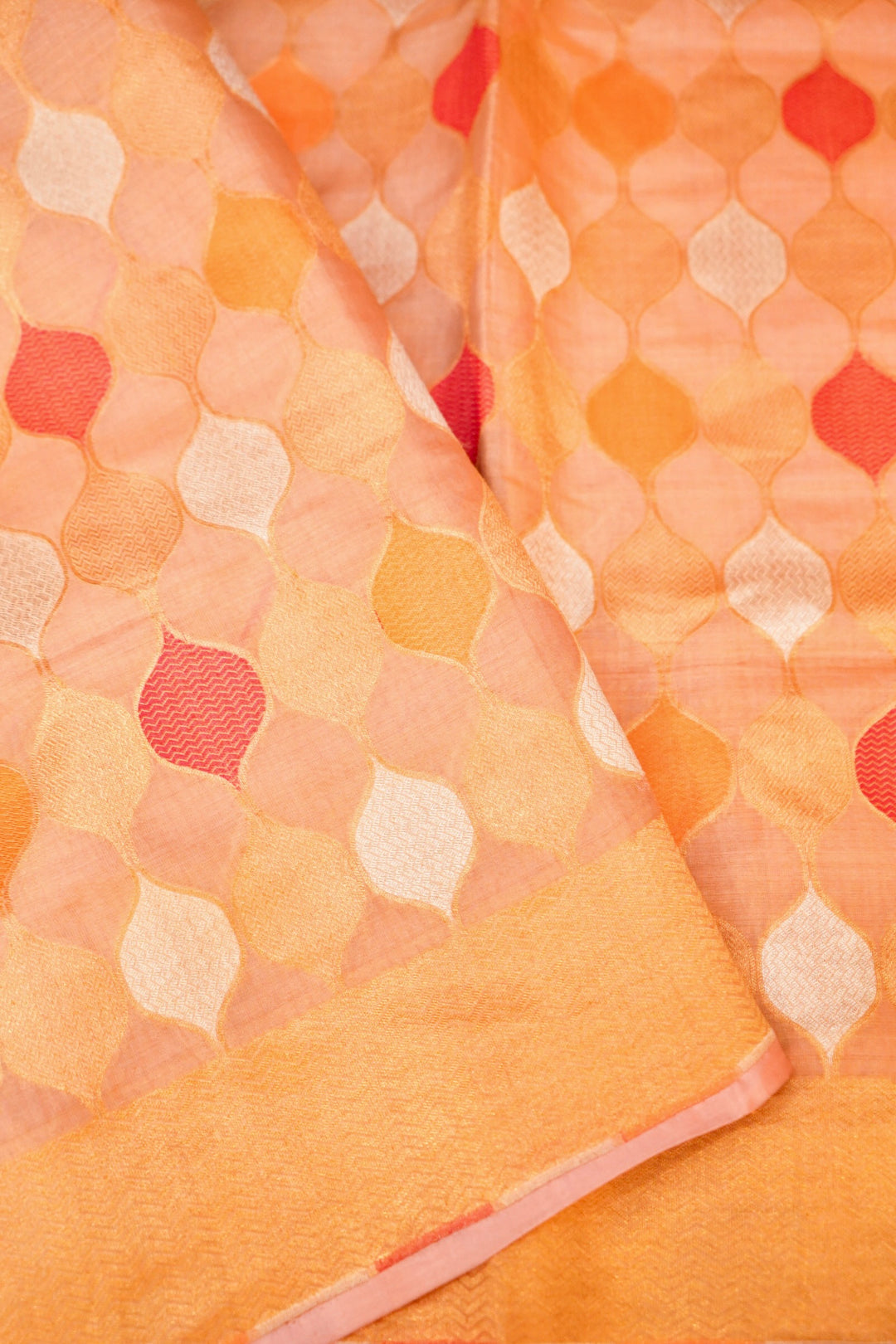 Baby Pink Handloom Banarasi Pure Katan Tissue Silk Meenakari Saree