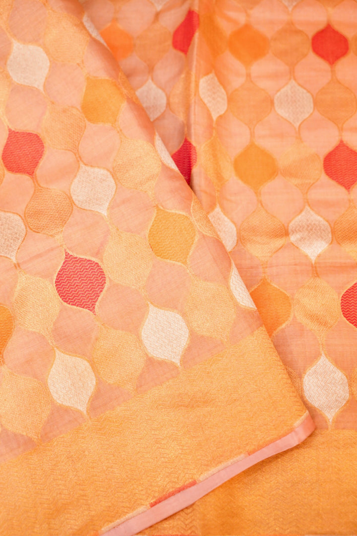 Baby Pink Handloom Banarasi Pure Katan Tissue Silk Meenakari Saree