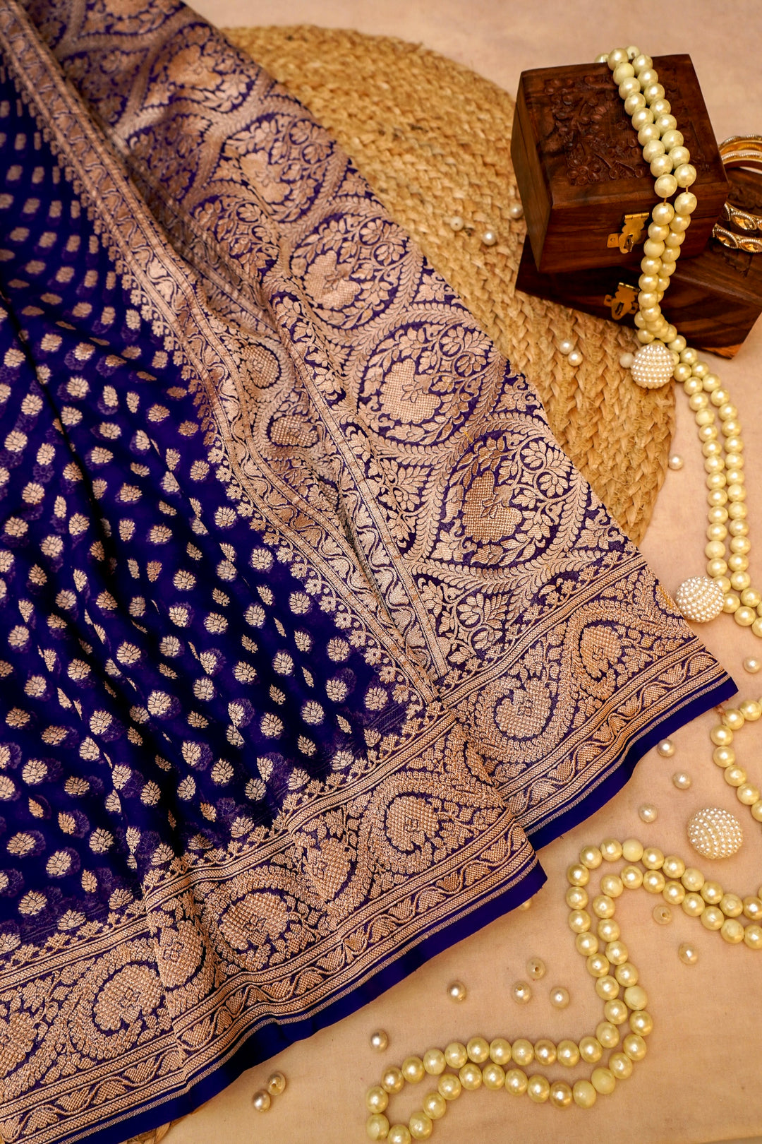 Violet Bootidar Elegance Khaddi Georgette Saree View 1