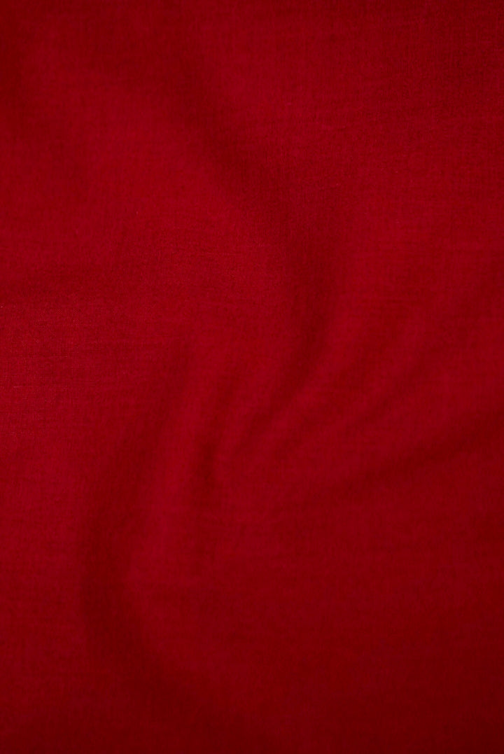 Maroon “Shanti Mantra” Pure Chanderi Silk Suit with Scalloped Dupatta