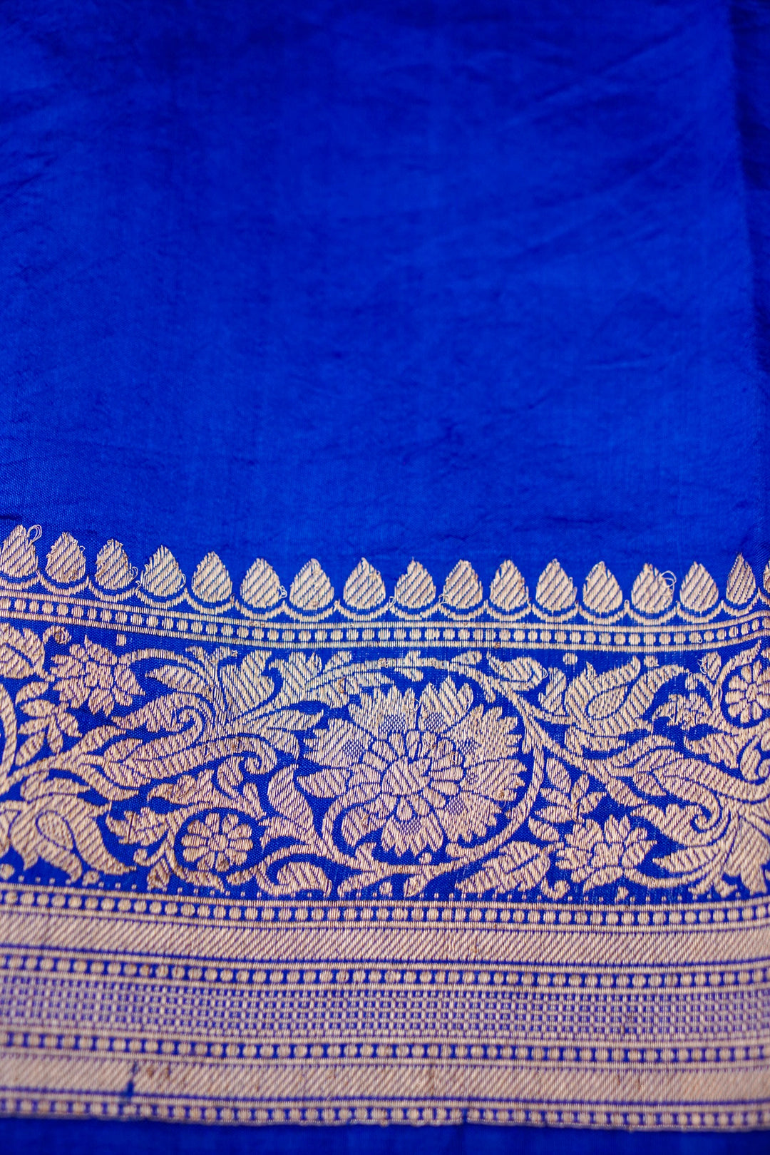 Royal Blue Chand Boora Sonakshi Sinha Inspired Banarasi Saree View 7