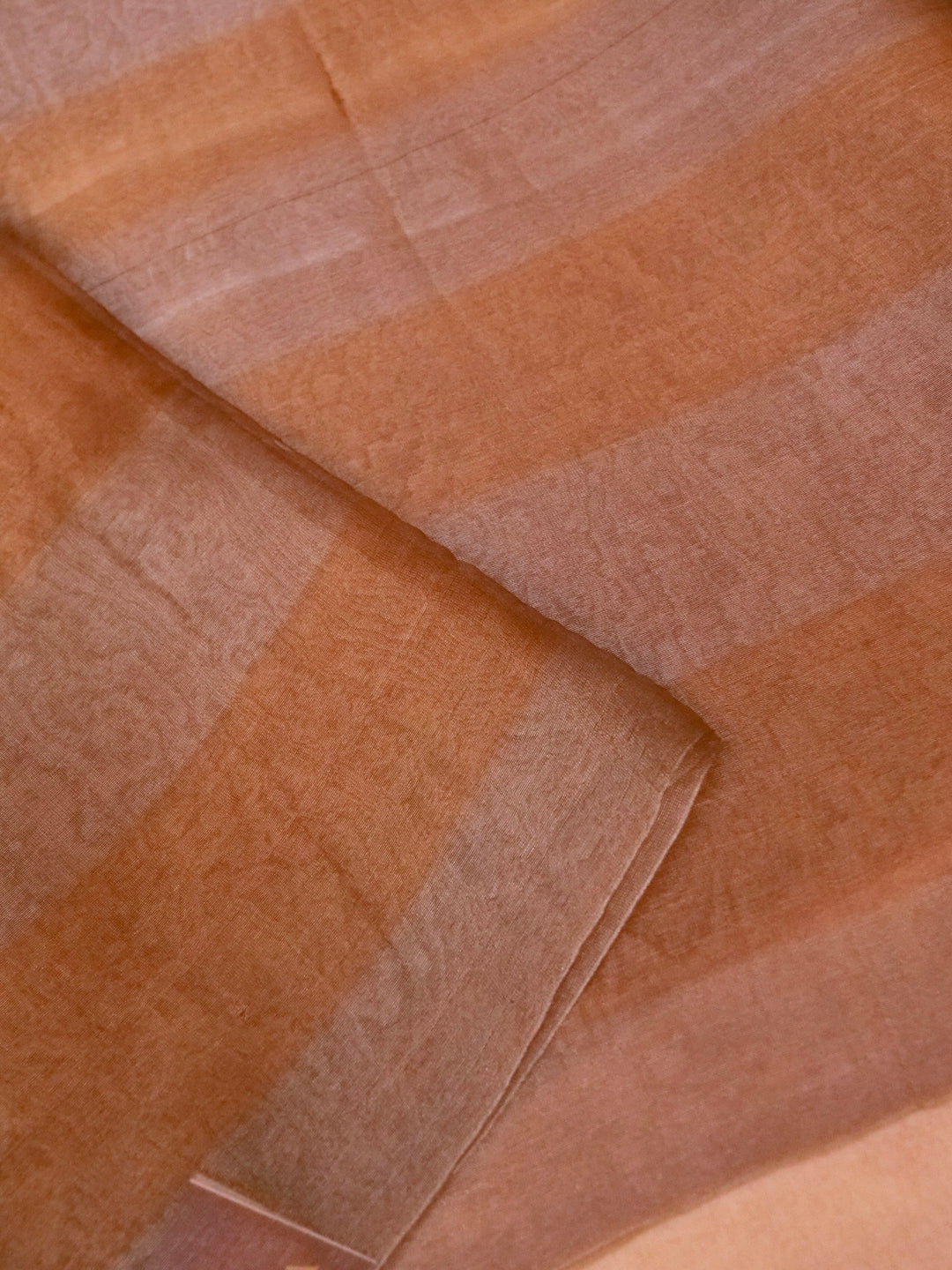 Handwoven Pure Tissue Silk Saree with Resham Hand Embroidered Blouse View 3