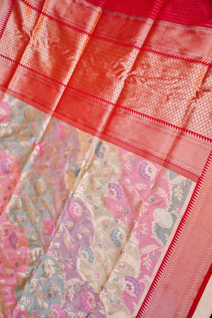 Royal Tapestry Banarasi Pure Katan Silk Rangkat Saree