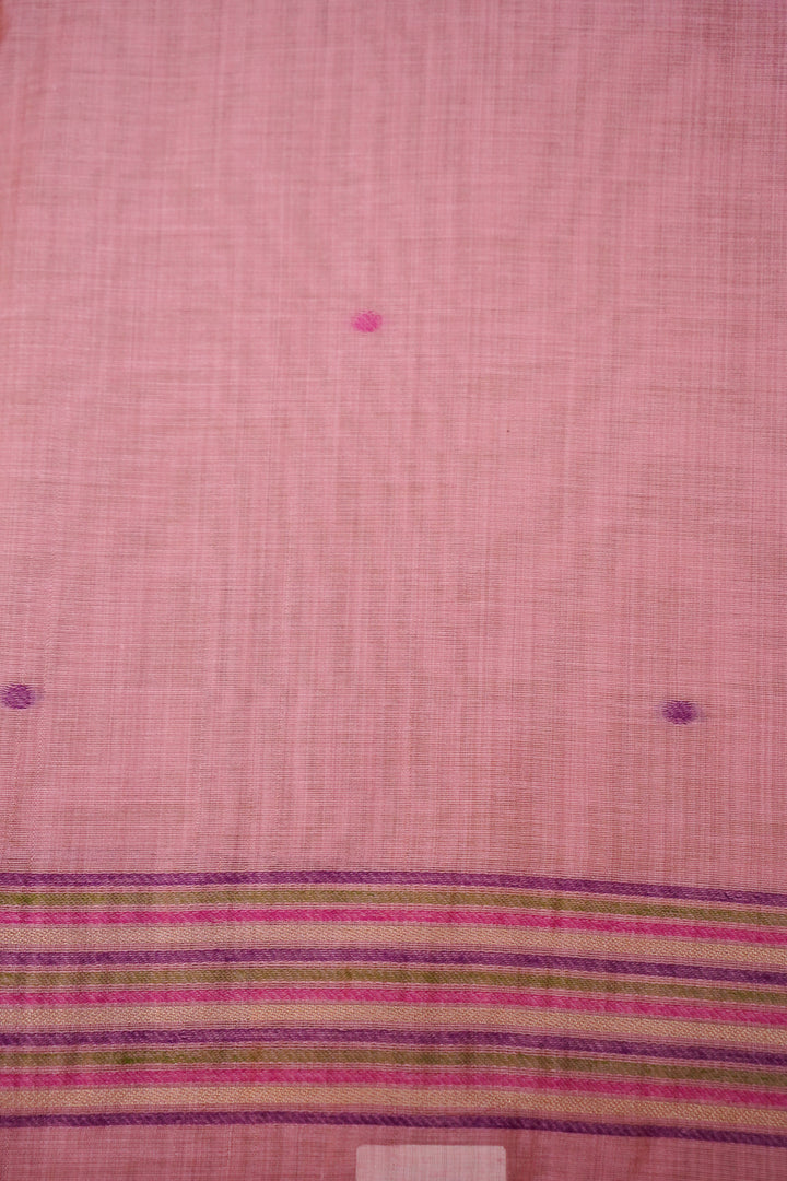 Royal Pastel Pink Meenakari Elegance Cotton Silk Suit Set