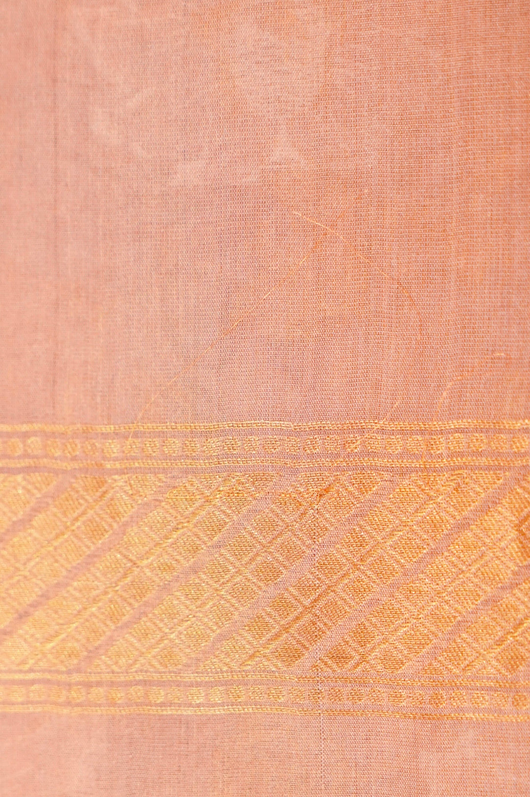 Rose Gold Handloom Pure Banarasi Katan Tissue Silk Sonaroopa Saree