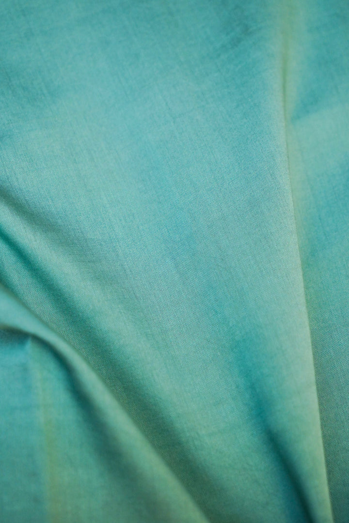 Sky Blue Banarasi Chanderi Silk Suit Set with Embroidery Work