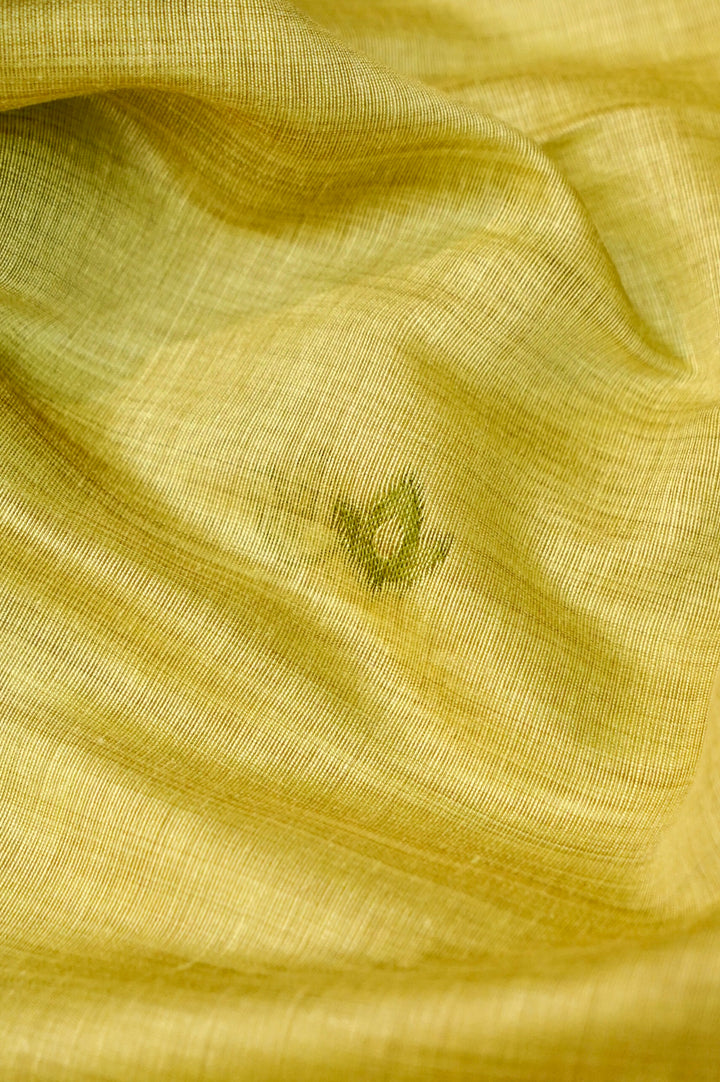 Pista Green Floral Woven Unstitched Suit Set with Bird Motif Dupatta