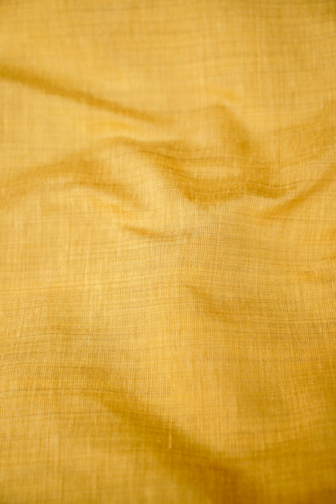 Yellow Handwoven Cotton Unstitched Suit Set with Peacock Woven Dupatta