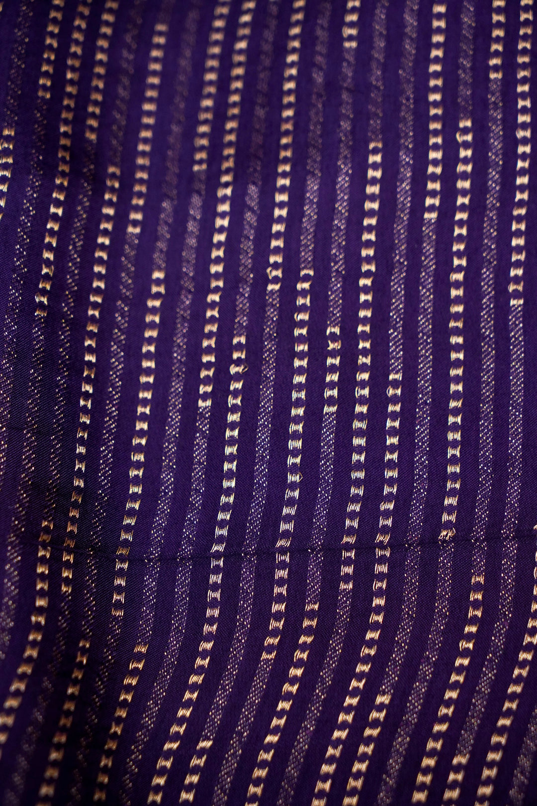 Purple Banarasi Kota Saree with Silk Border &amp; Paithani Inspired Weaving