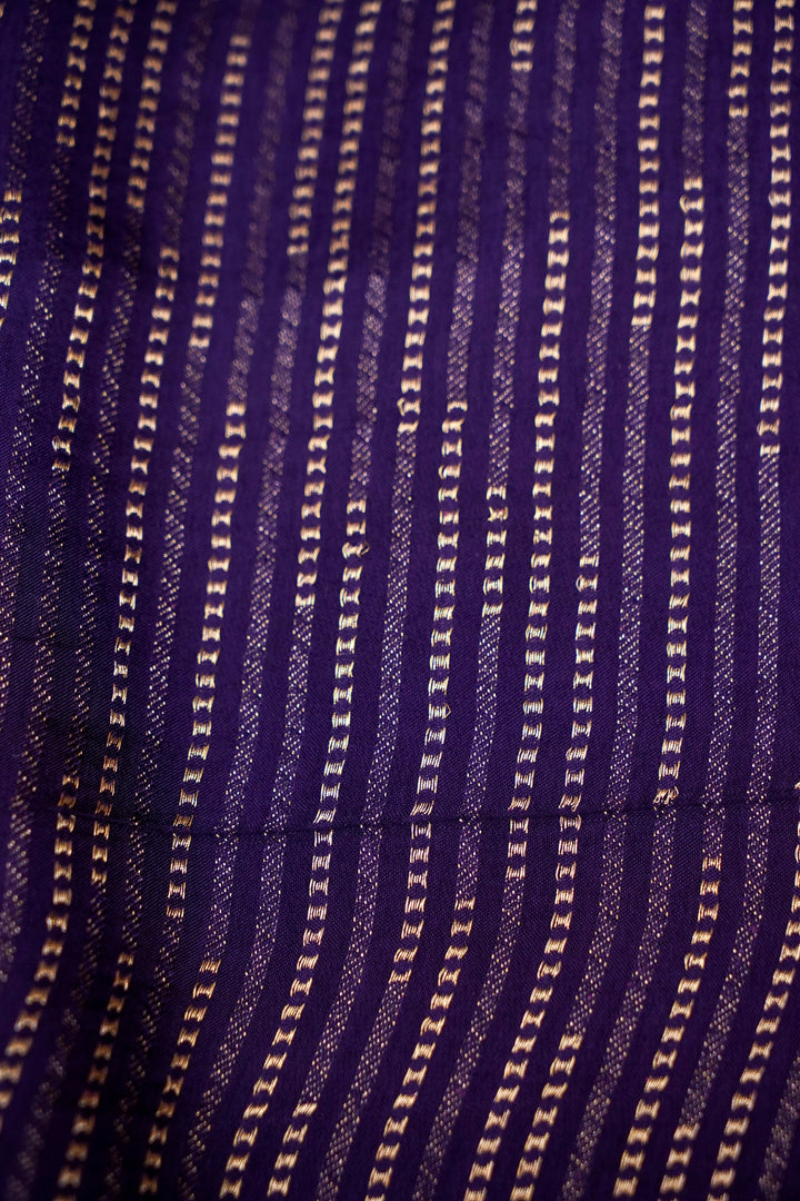 Purple Banarasi Kota Saree with Silk Border &amp; Paithani Inspired Weaving