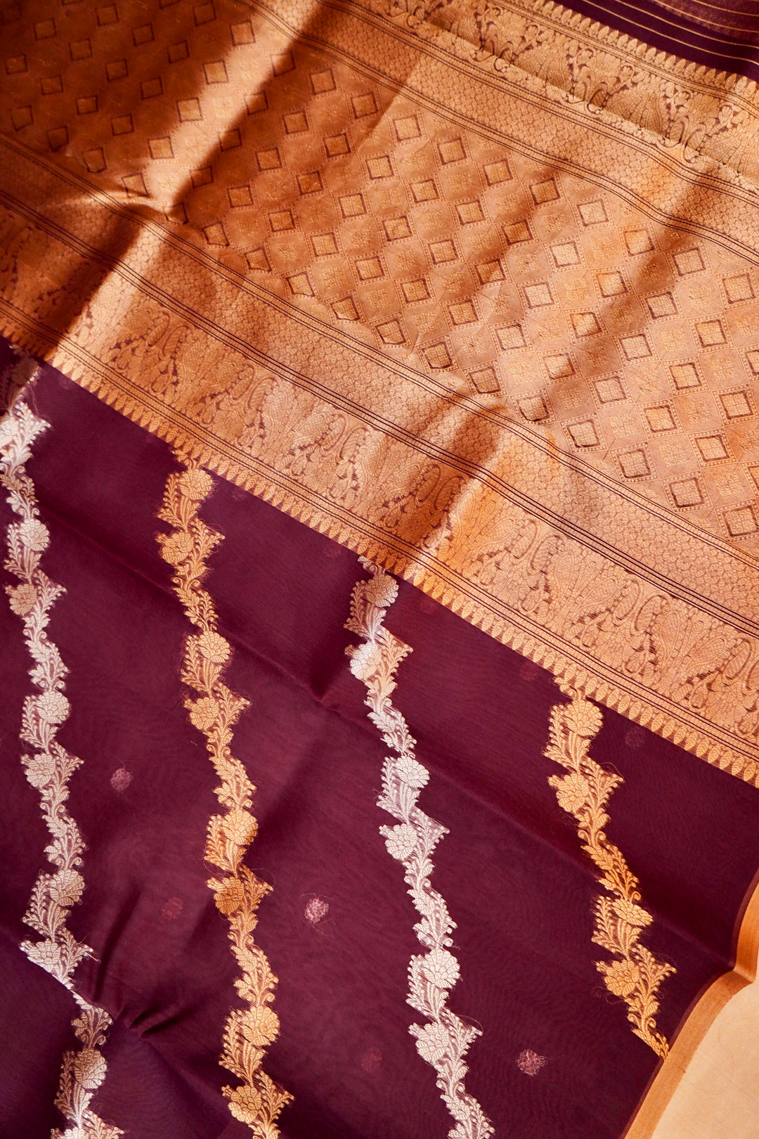 Banarasi Pure Organza Saree with Sona Rupa Zari Weave