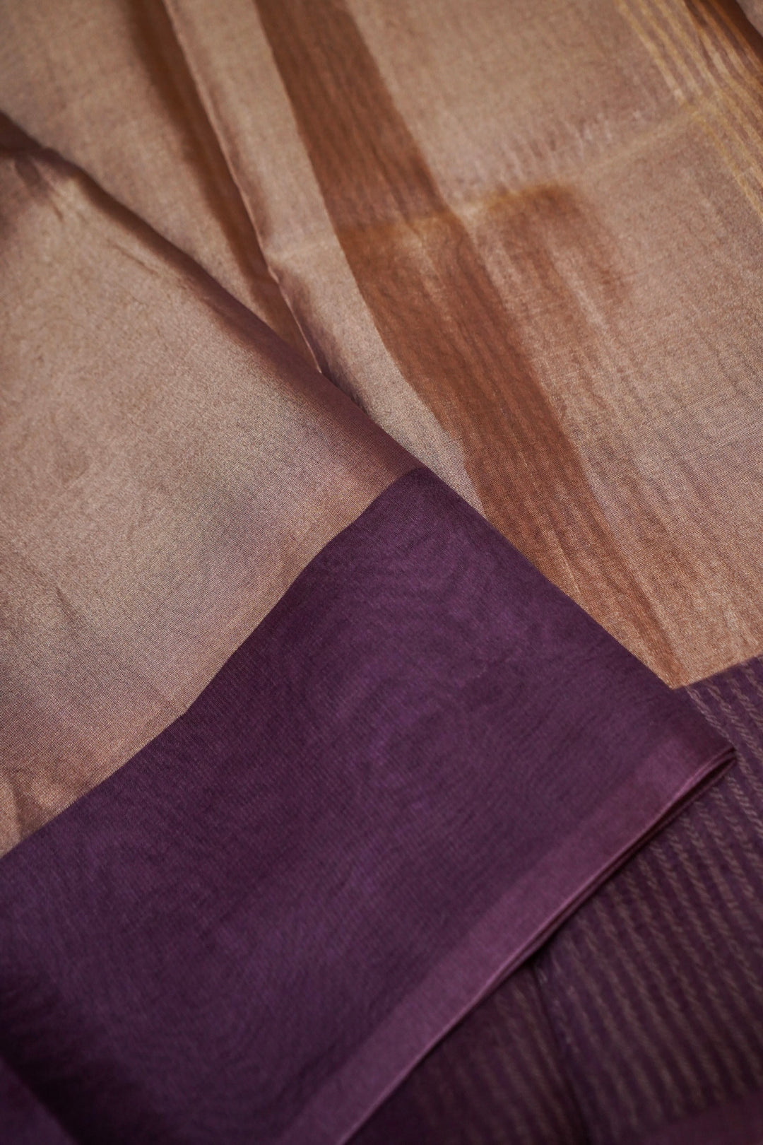 Mauve Majesty Pure Banarasi Brocade Katan Silk Saree View 3