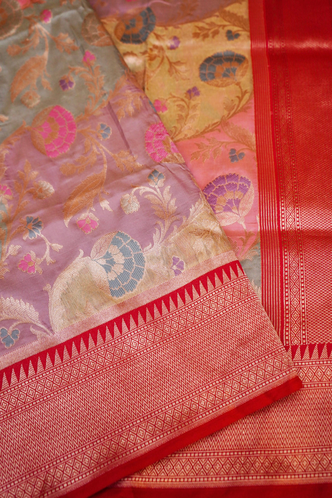 Royal Tapestry Banarasi Pure Katan Silk Rangkat Saree