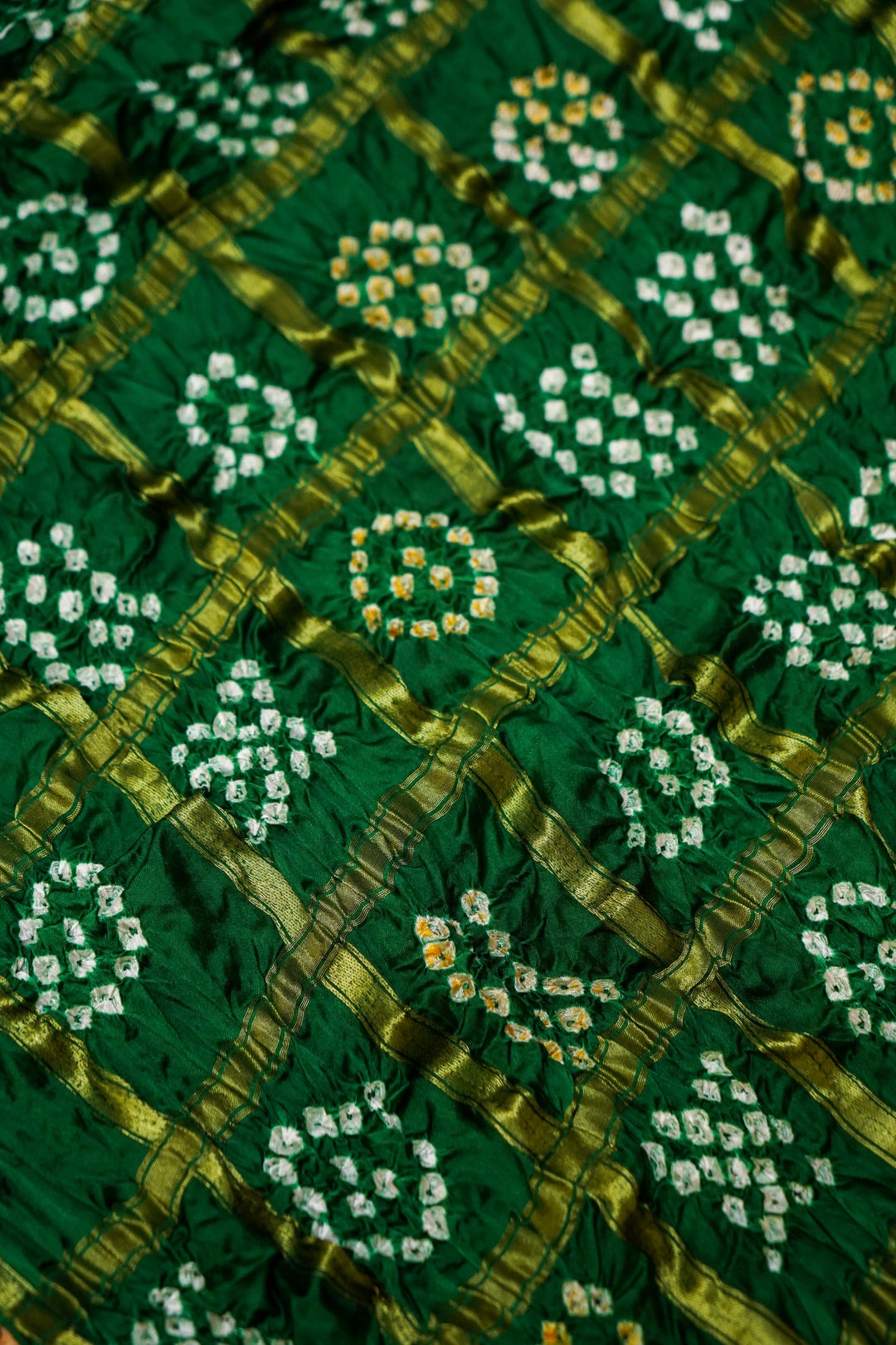 Emerald Grace Pure Modal Silk Gajji Dupatta View 3