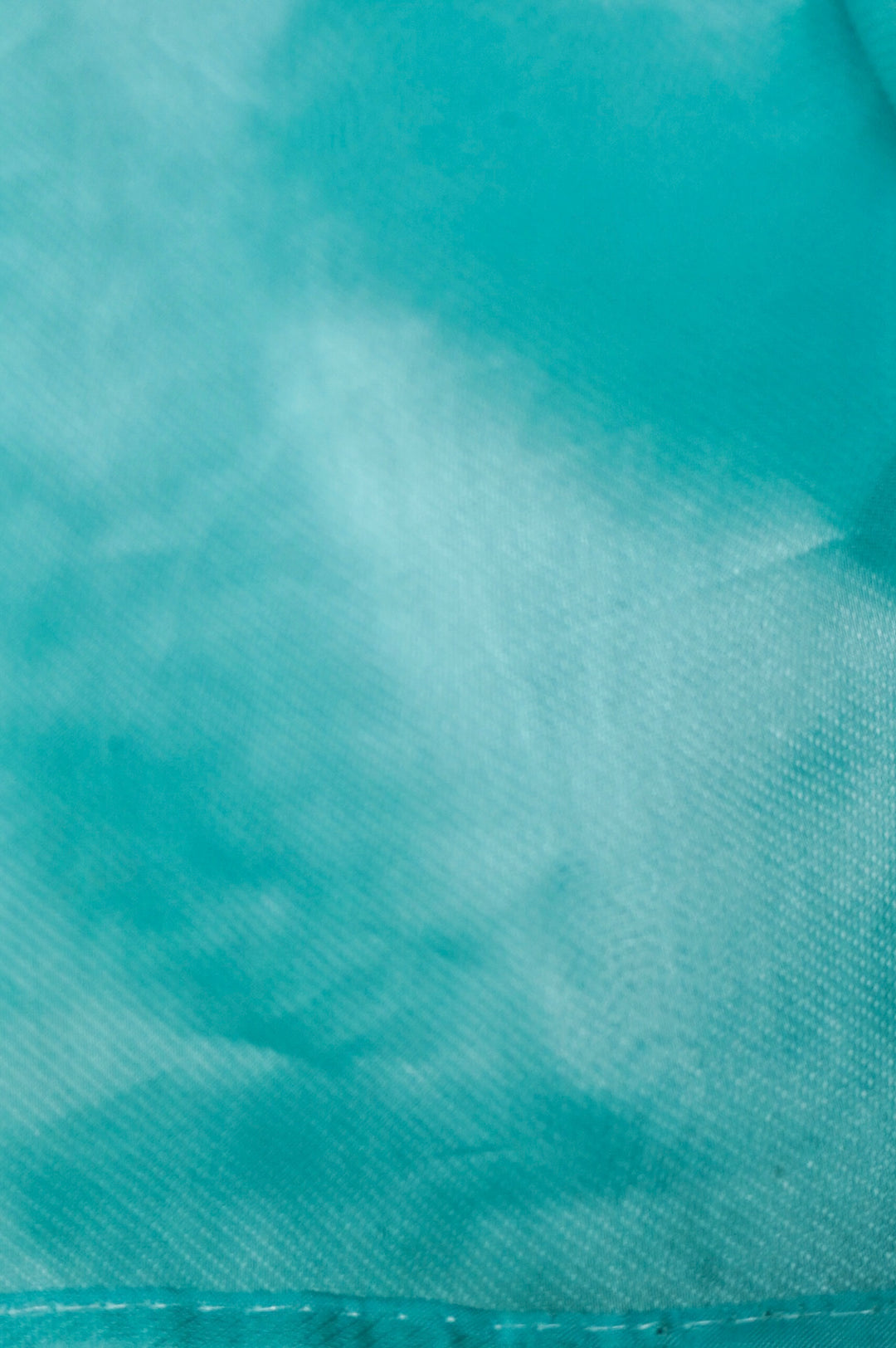 Aqua Blue Organza Tissue Saree with Resham & Pearl Embroidery with Tissue Blouse