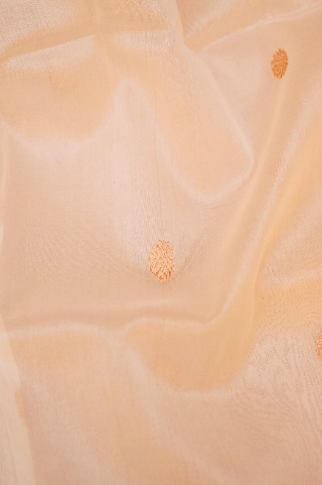 White Pure Handloom Raw Silk Dyeable Suit with Organza Dupatta