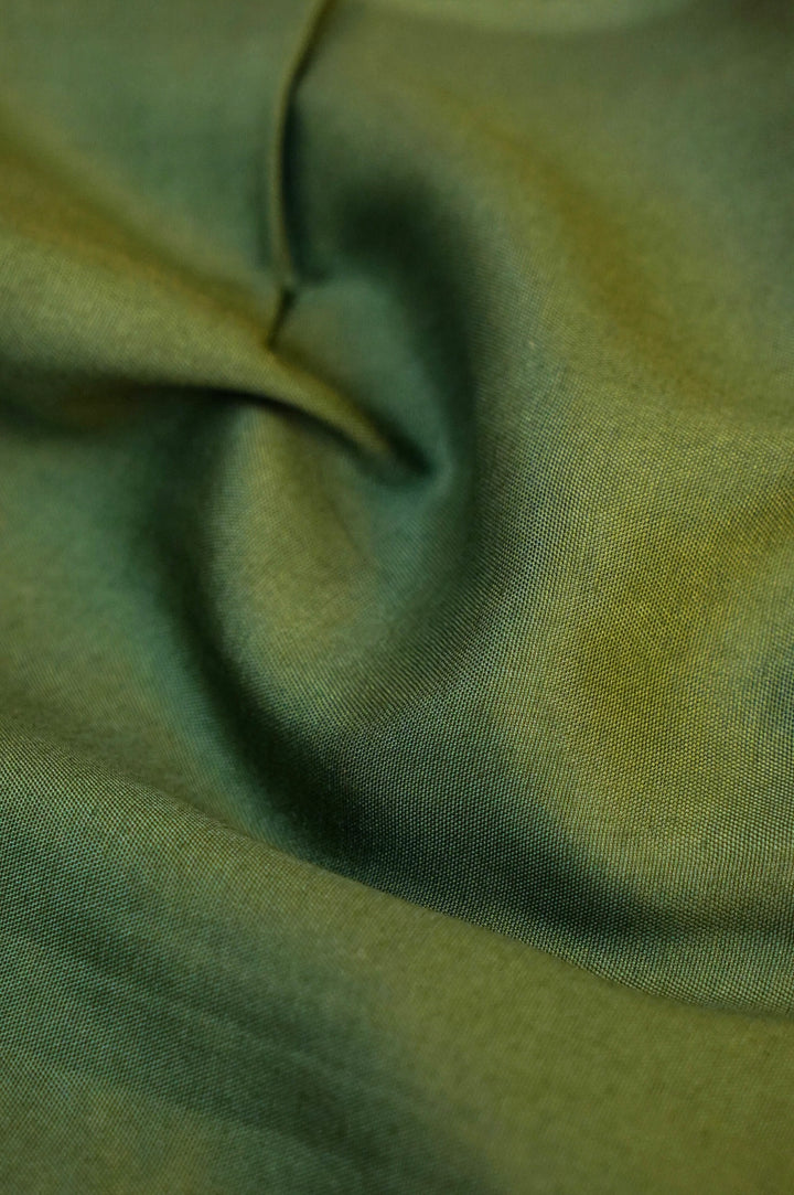 Dark Green Crepe Tissue Silk Suit Set with Pitta Zari and Embroidery Work