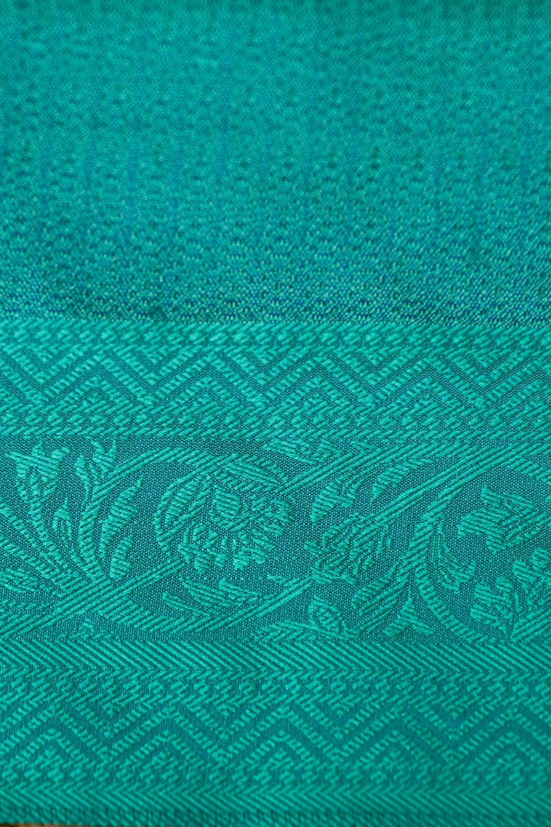Rama Green Handwoven Pure Banarasi Tanchoi Silk Saree
