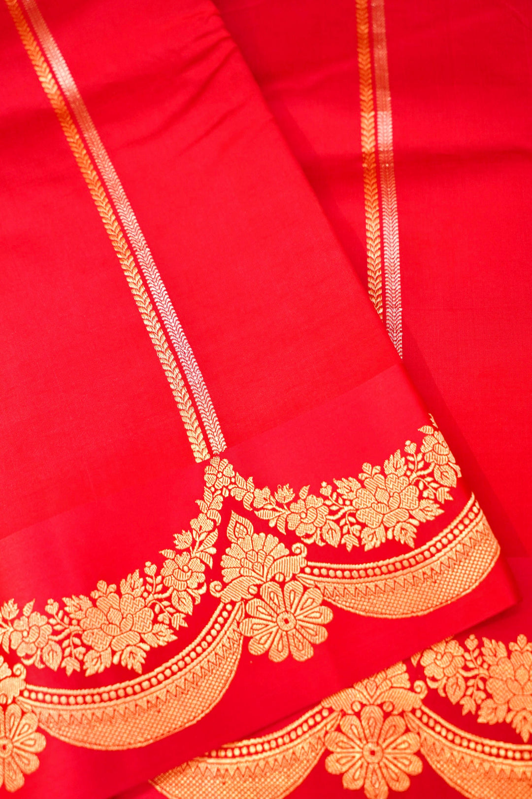 Handwoven Banarasi Pink Pure Katan Silk Bridal Saree