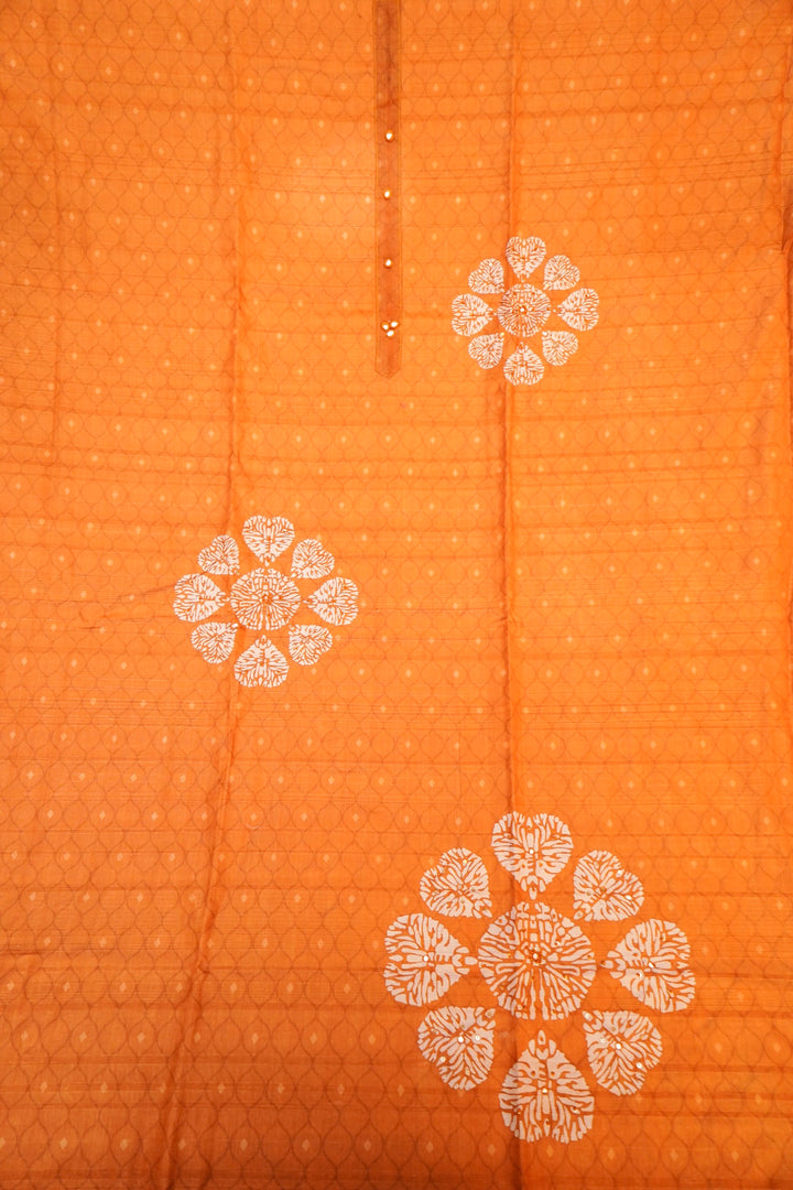 Banarasi Chanderi Tussar Silk Suit Perfect for Haldi Ceremony