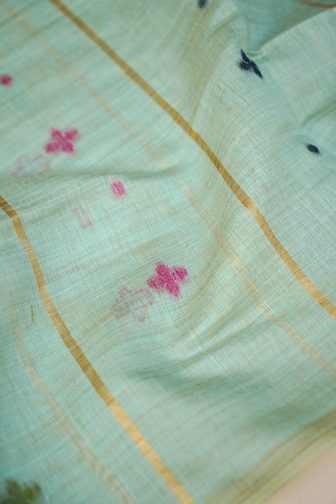 Graceful Pastel Blue Meenakari Bird Motif Suit Set