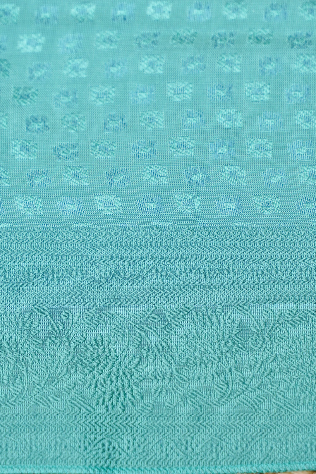 Sea Green Handwoven Pure Banarasi Tanchoi Silk Saree