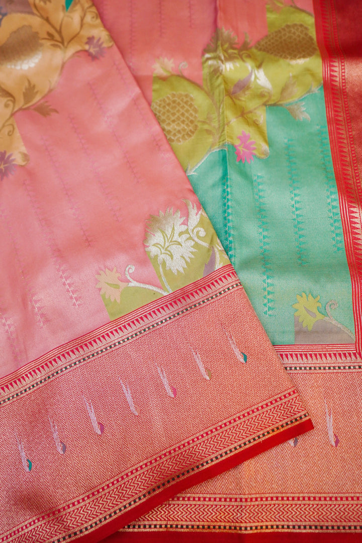 Heritage Splendor Banarasi Rangkat Pure Katan Silk Saree