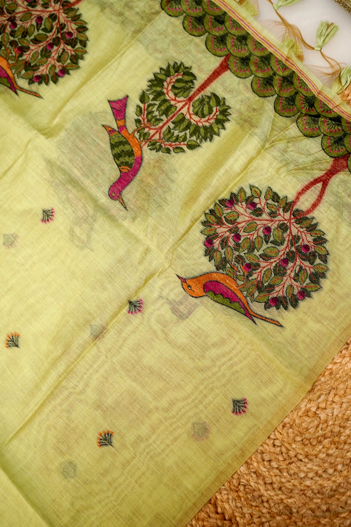 Meadow Bloom Cotton Unstitched Suit Set
