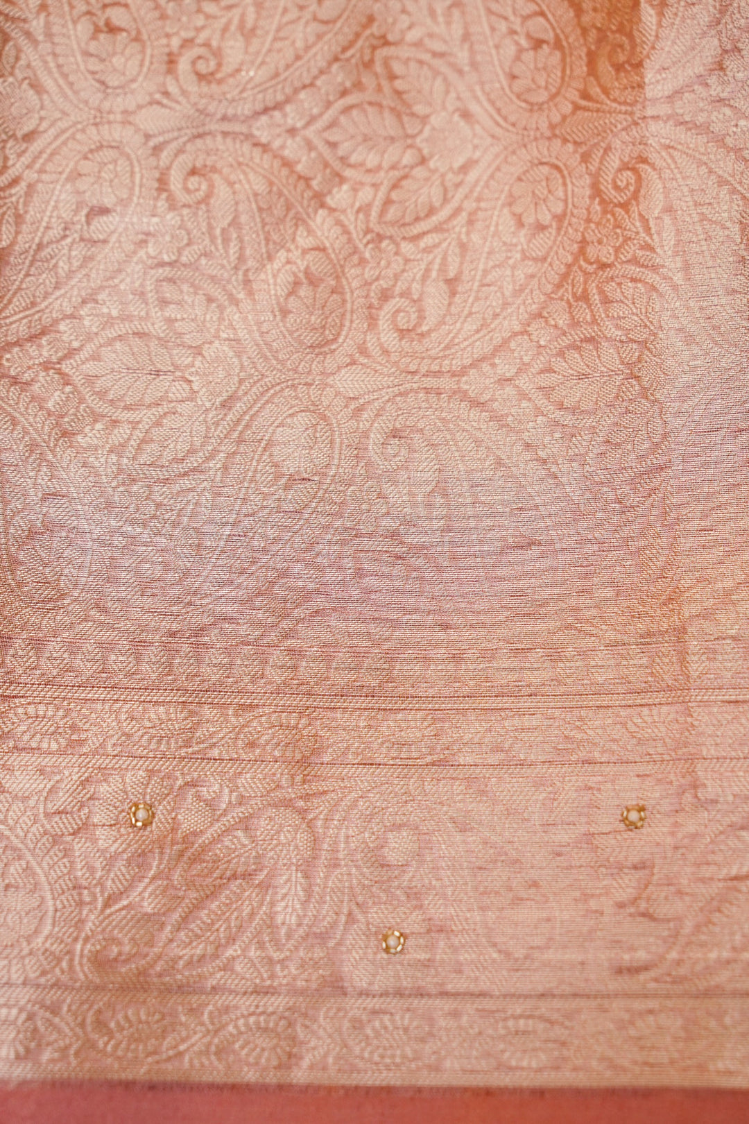 Maharani Tissue Silk Elephant Motif Hand Embroidery Saree