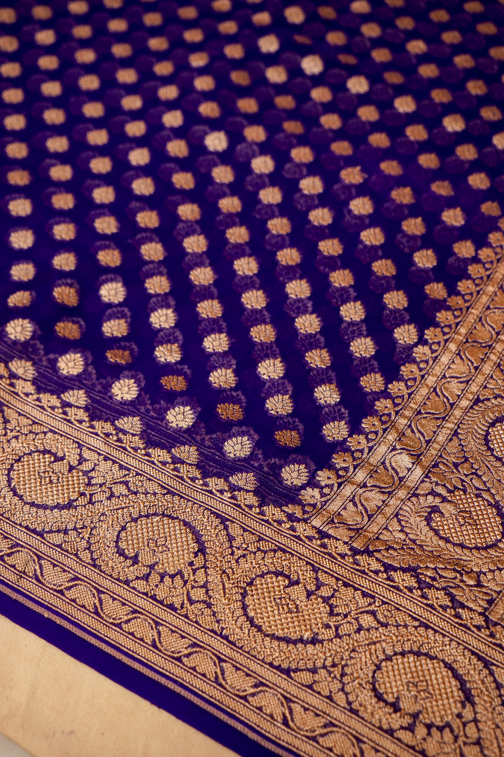 Violet Bootidar Elegance Khaddi Georgette Saree View 4