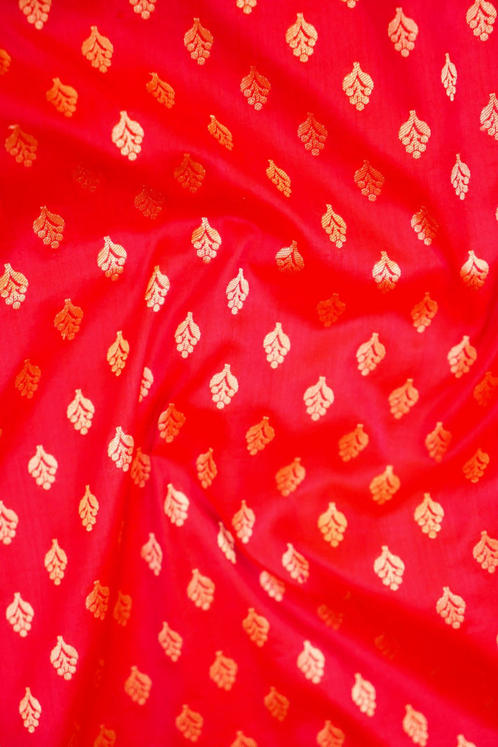 Handwoven Bridal Banarasi Pink Pure Katan Satan Silk Bootidar Saree