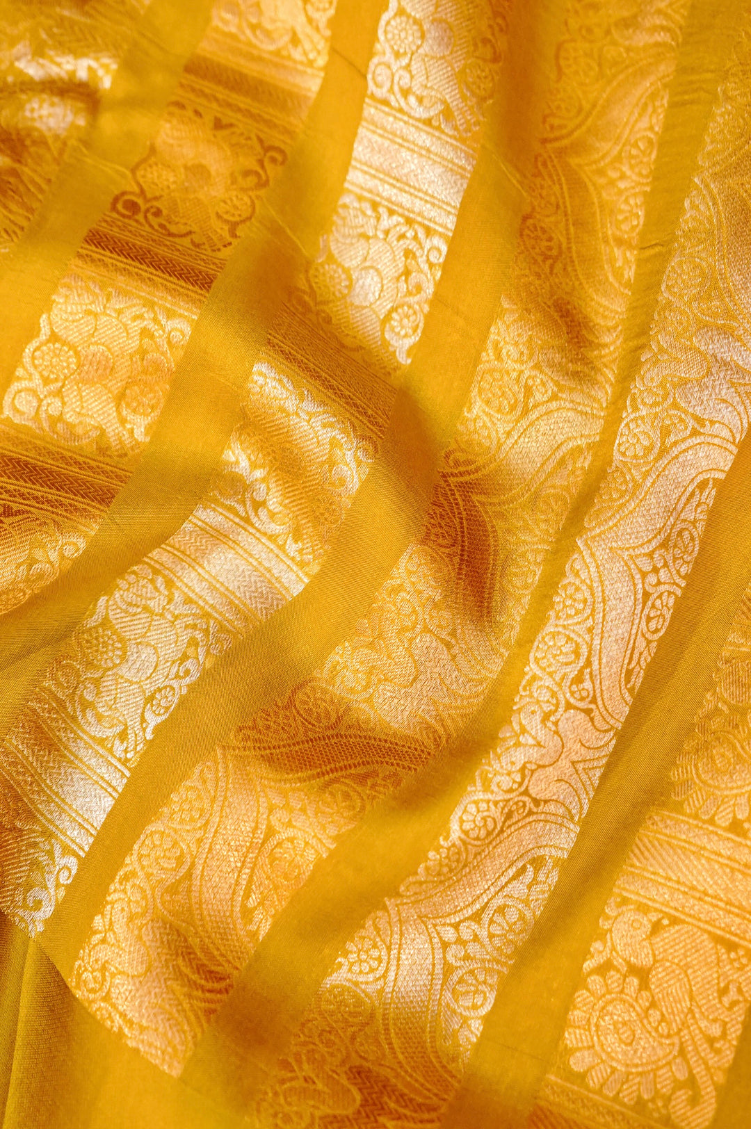 Radiant Haldi Mashru Silk Sonaroopa Celebrity Inspired Saree