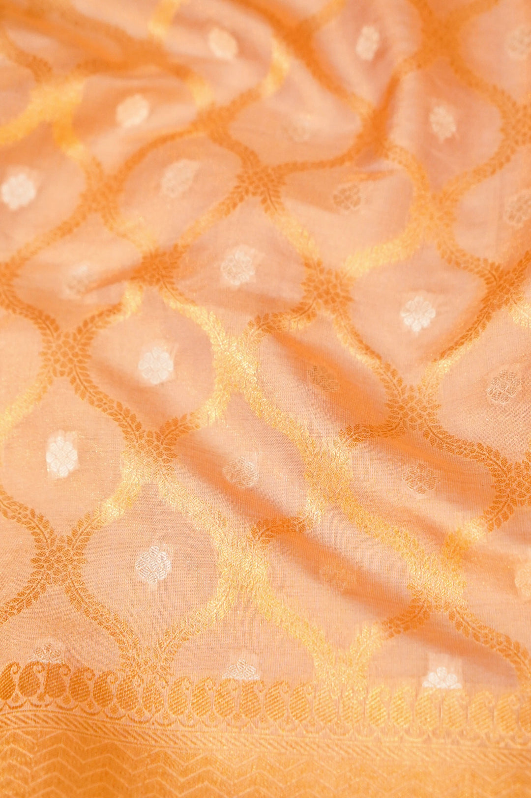 Handwoven Banarasi Lavender Pure Tissue Katan Silk Saree