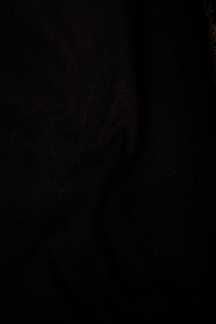 Black Banarasi Katan Silk Suit Set with Birds Motif Top and Bootidar Dupatta